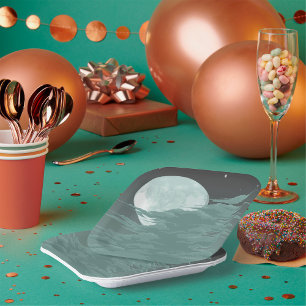 Plato De Papel Luz de luna