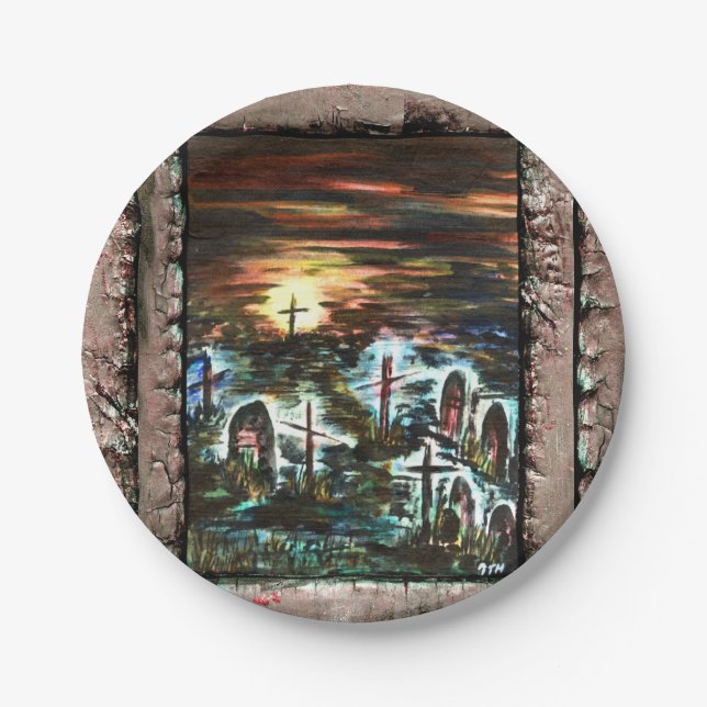 Plato De Papel Luz distante (Anverso)