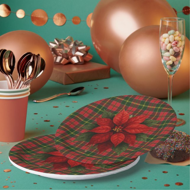 Plato De Papel  MacDonald Kingsburgh Scottish Tartan Christmas (Multi)