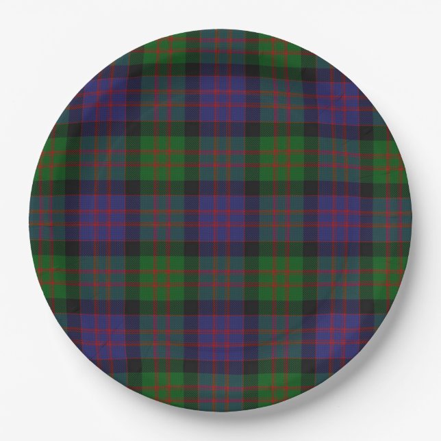 Plato De Papel MacDonald Tartan (Anverso)