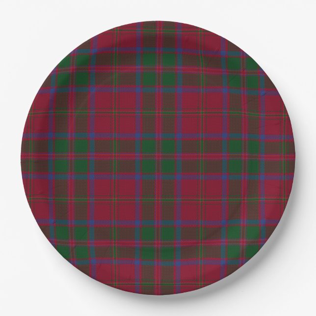 Plato De Papel MacDougall Clan Originaux Tartan (Anverso)