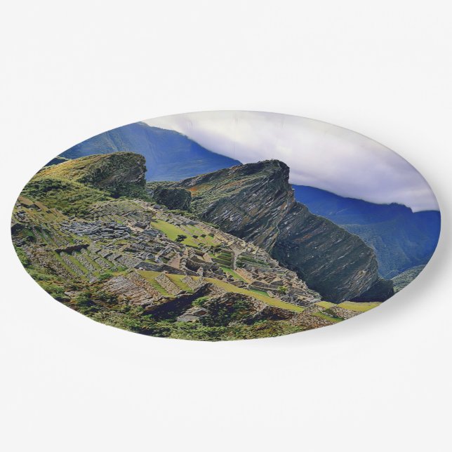 Plato De Papel MACHU PICCHU - Perú - panorama (Angular)