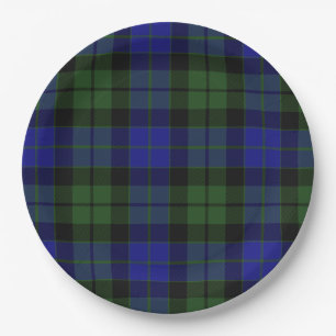 Plato De Papel MacKay Green Clan Escocesa Tartán Plaid