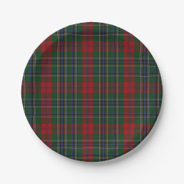 Plato De Papel MacLean Clan Tartán Plate de papel