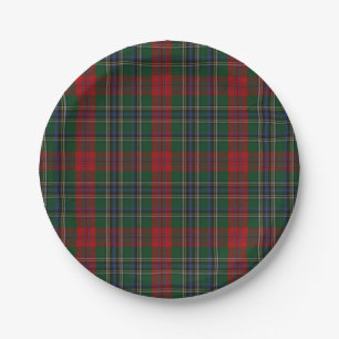 Plato De Papel MacLean Clan Tartán Plate de papel