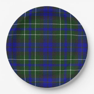 Plato De Papel Macneil de Colonsay manteca azul