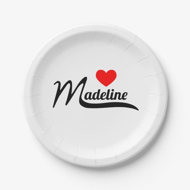 Plato De Papel Madeline (Anverso)