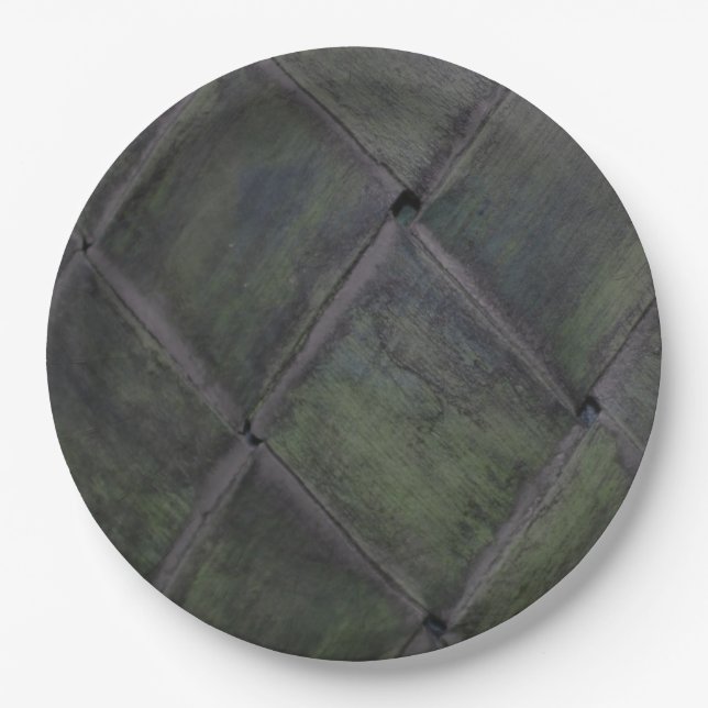 Plato De Papel Madera de época (Anverso)