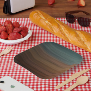 Plato De Papel Madera de imitación del desierto pintado del suroe