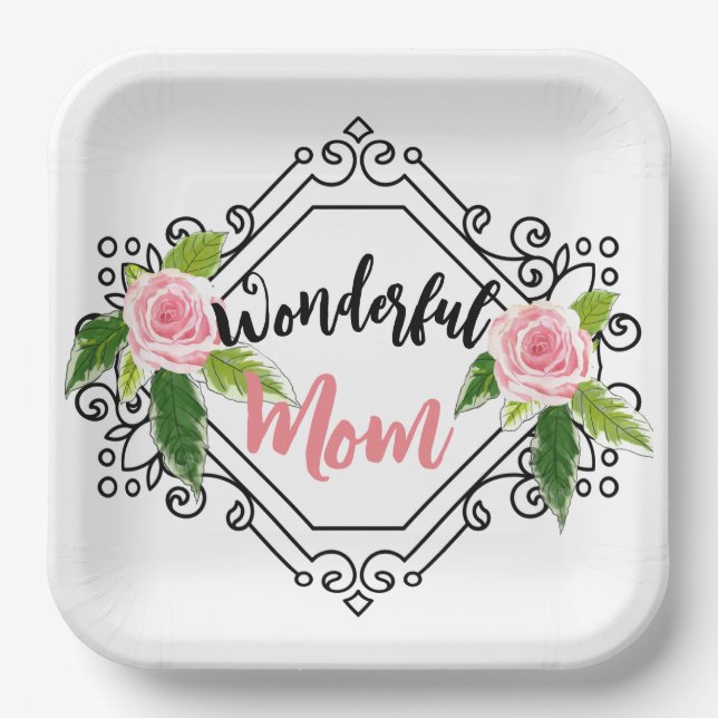 Plato De Papel Madre maravillosa (Anverso)