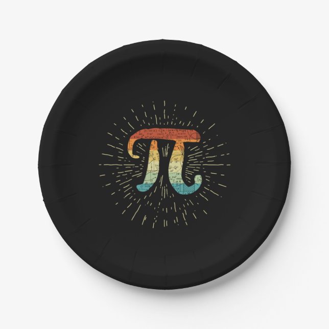 Plato De Papel Maestra Cute Pi (Anverso)