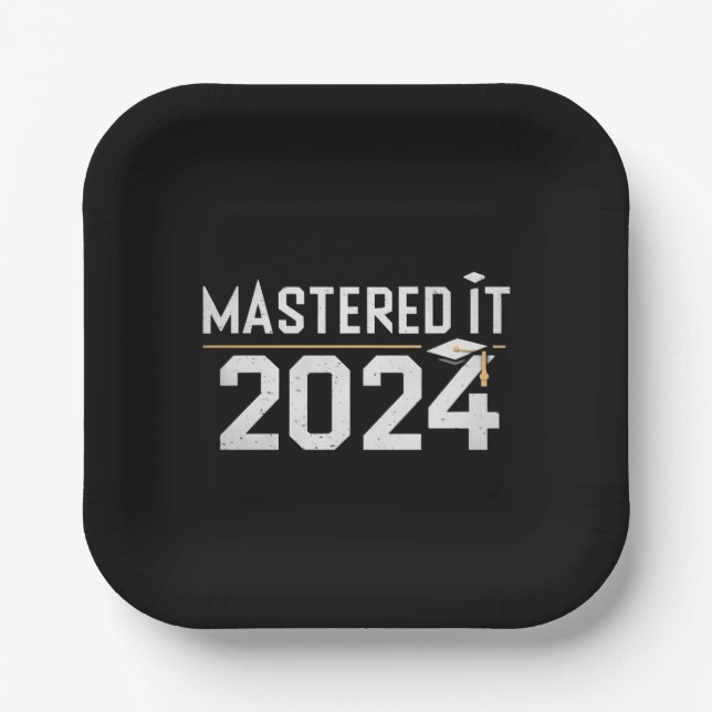 Plato De Papel Maestría Dominada 2024 Maestría  (Anverso)