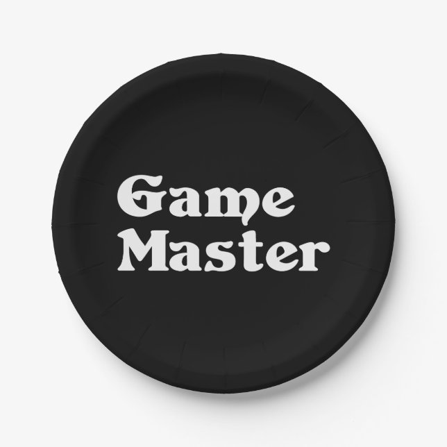 Plato De Papel Maestro de juegos (Anverso)