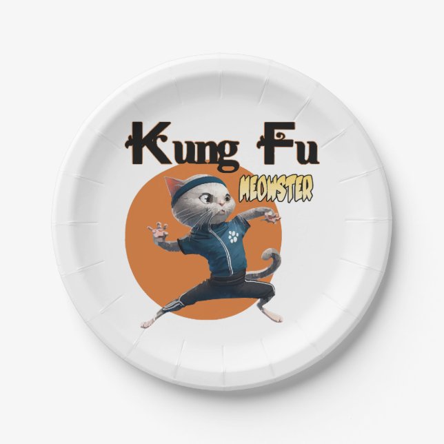 Plato De Papel Maestro de Kung Fu (Anverso)