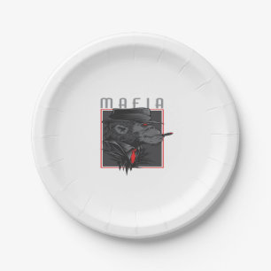 PLATO DE PAPEL MAFIA