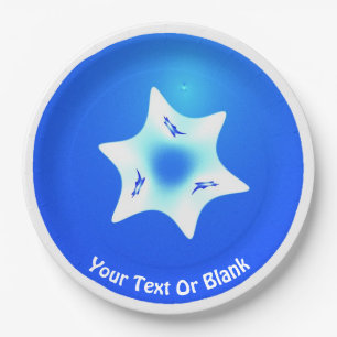 Plato De Papel Magen Lavan (Estrella Blanca)