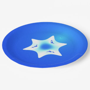 Plato De Papel Magen Lavan (Estrella Blanca)