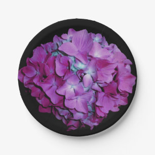 Plato De Papel Magenta Hydrangea