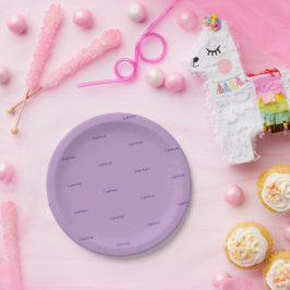 Plato De Papel Magenta personalizado