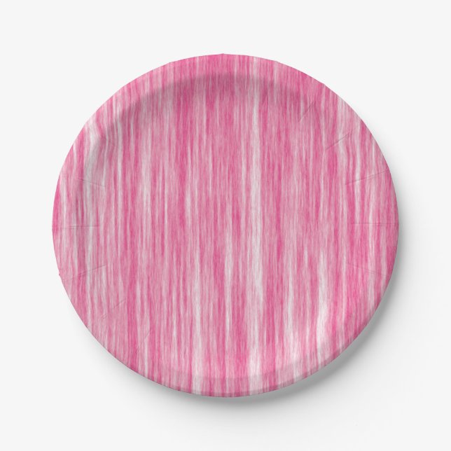 Plato De Papel magenta , rosa caliente, fucsia - placa de papel f (Anverso)