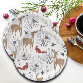 Plato De Papel Magic Winter Wonderland