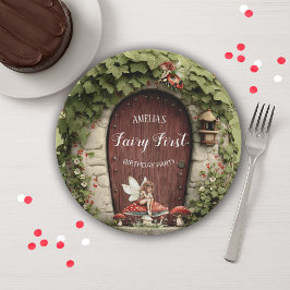 Plato De Papel Magical Fairy First Birthday Party