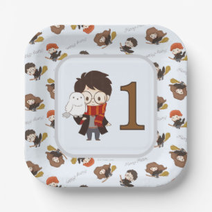 Plato De Papel Magical HARRY POTTER™ y Hogwarts Cumpleaños