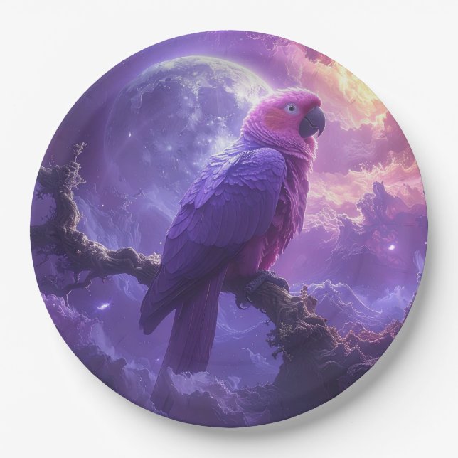 Plato De Papel Magical Parrot (Anverso)