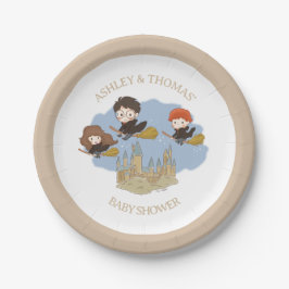 Plato De Papel Mágico Harry Potter y Baby Shower de Hogwarts