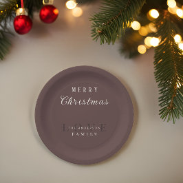 Plato De Papel Magnífica tipografía de época moderna simple Feliz