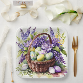 Plato De Papel Magníficas placas de papel de Pascua