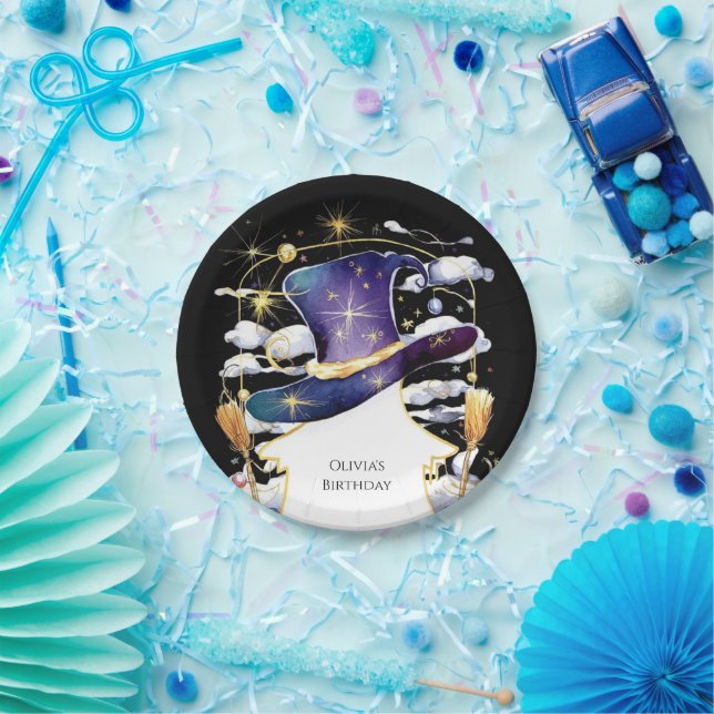 Plato De Papel Mago mágico de diversión en sala cumpleaños (Fiesta)