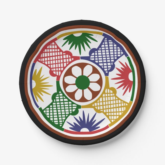 Plato De Papel Mah Jongg One Circle (Anverso)