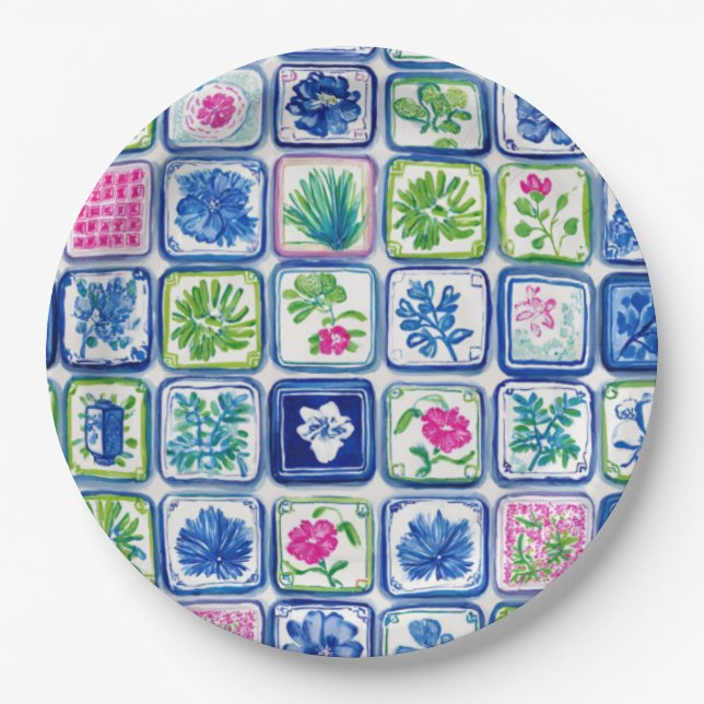Plato De Papel Mahjong (Anverso)