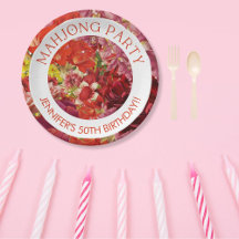 Mahjong Fiesta Rich Bold Personalizado floral