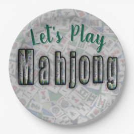 Plato De Papel Mahjong Paper Plates