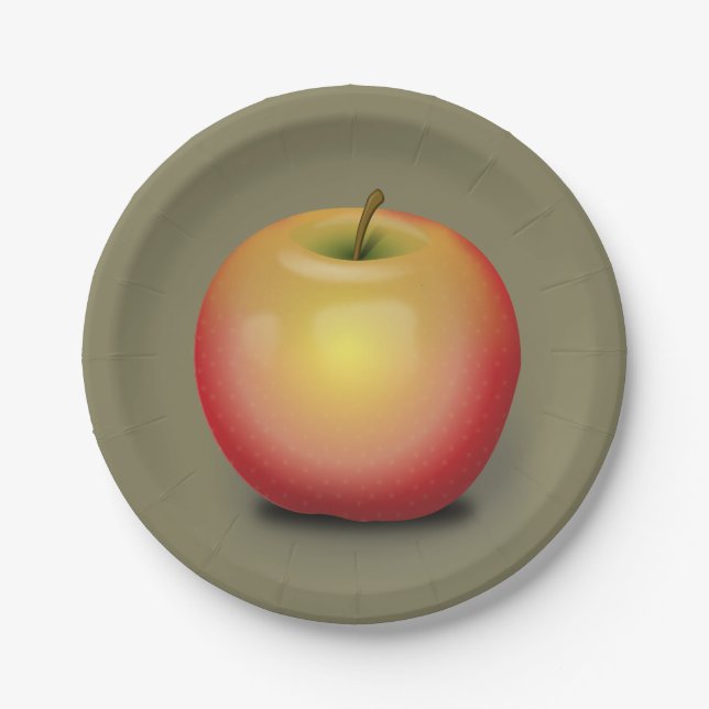 Plato De Papel Maintosh Apple (Anverso)