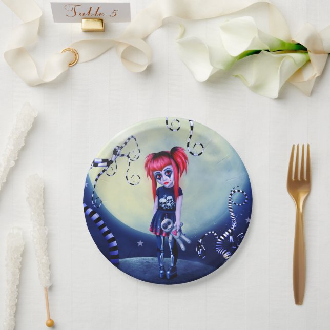 Plato De Papel Mal iluminado (Boda)