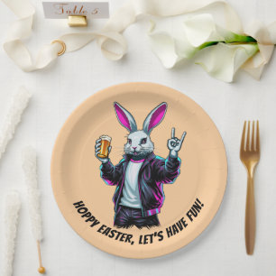 Plato De Papel ¡Mala Conejo de Pascua! Semana Santa, ¡Divertiémon