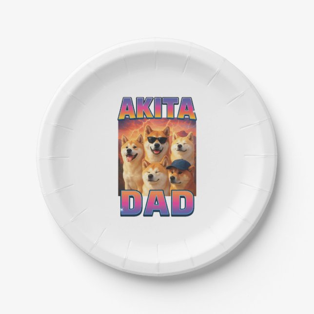 Plato De Papel Malamute de Alaska (Anverso)
