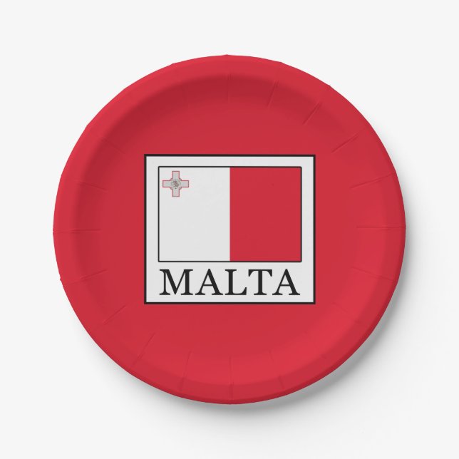 Plato De Papel Malta (Anverso)