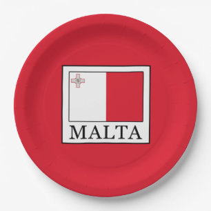 Plato De Papel Malta
