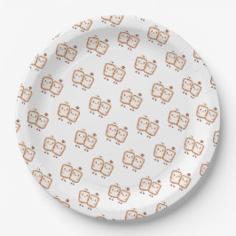 Plato De Papel Malvavisco Kawaii S'mores 