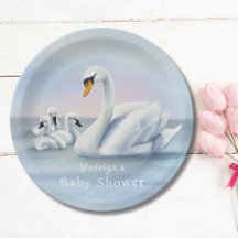 Mamá Cisne Con Bebés Baby Shower