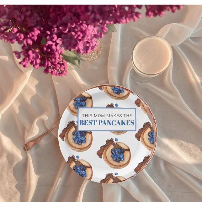 Plato De Papel Mamá moderna hace el mejor regalo de panqueques (Subido por el creador)