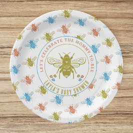 Plato De Papel Mamá para comprar Baby Shower