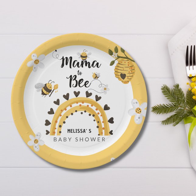 Plato De Papel Mamá se va a comprar Baby Shower (Subido por el creador)