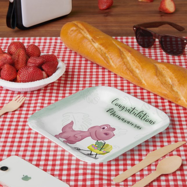 Plato De Papel Mamasaurus (Picnic)