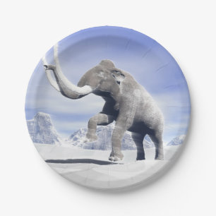 Plato De Papel Mamut en el viento