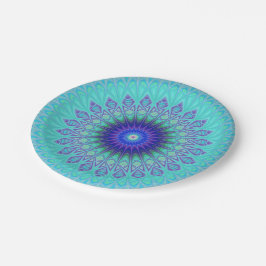 Plato De Papel Mandala congelada